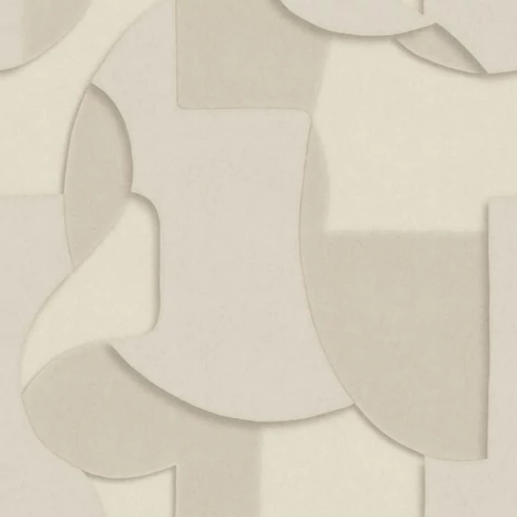 Casadeco Geometriai mintás 3D hatású bézs vlies poszter tapéta Toosoft Beige Lin 200 cm X 2,5 m