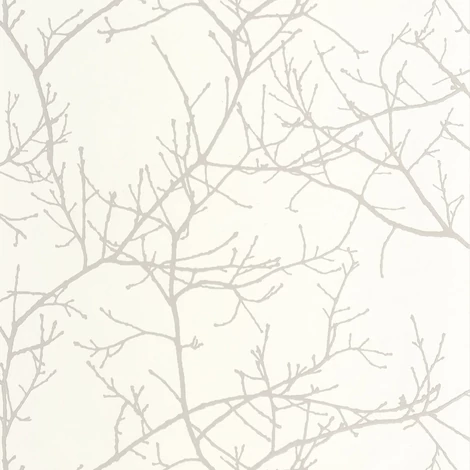 Casadeco Elegáns faág mintás törtfehér vinyl tapéta Vancouver Blanc Neige 53 cm X 10 m