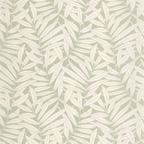 Casadeco Páfrány mintás halványzöld vlies tapéta Preston Vert Amande 53 cm X 10 m