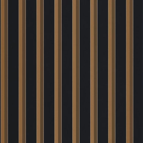 Casadeco Elegáns vékony csíkos fekete-barna vlies tapéta Country Club Mordore Noir 53 cm X 10 m