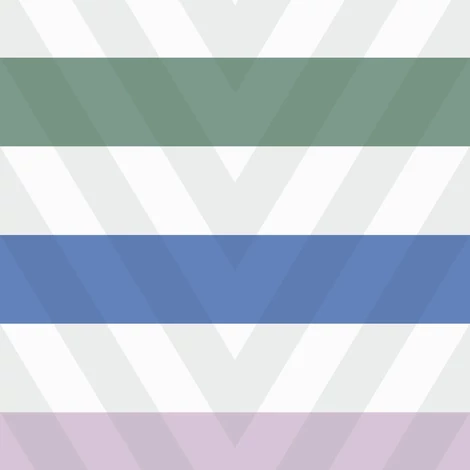 Casadeco Modern csíkos zöld vlies tapéta Rythmic Menthe/Indigo 53 cm X 10 m