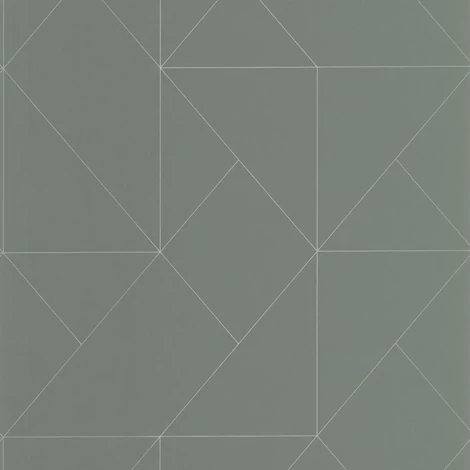 Casadeco Modern geometrikus keki vlies tapéta Subtilite Vert/Kaki 53 cm X 10 m