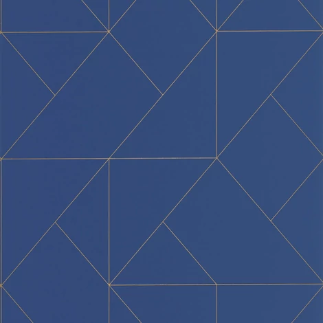 Casadeco Modern geometrikus kék vlies tapéta Subtilite Bleu Indigo 53 cm X 10 m