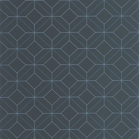 Casadeco Modern geometrikus sötétkék vlies tapéta Precision Bleu Marine 53 cm x 10 m