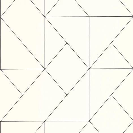 Casadeco Modern geometrikus bézs-fekete vlies tapéta Subtilite Beige Fusain 53 cm X 10 m