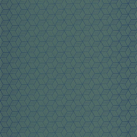 Casadeco Kocka mintás zöld vlies tapéta Connexions Vert Canopee 53 cm X 10 m