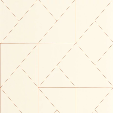 Casadeco Modern geometrikus bézs-barna vlies tapéta Subtilite Beige/Terracotta 53 cm X 10 m