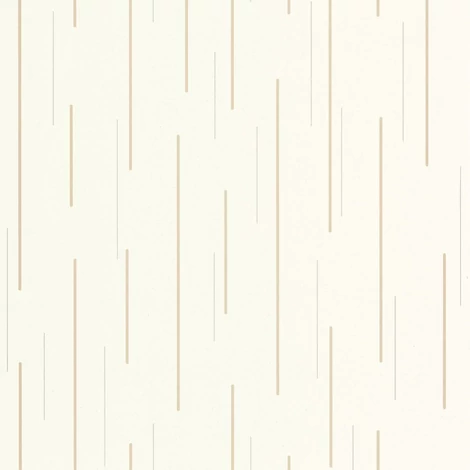 Casadeco Vonalmintás elegáns fehér-arany vlies tapéta Suspension Naturel 53 cm X 10 m