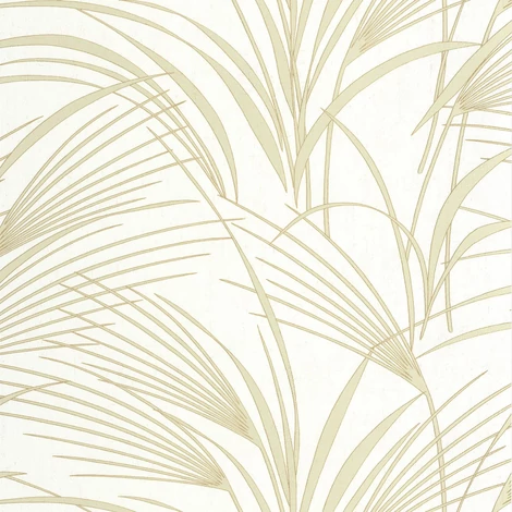 Casadeco Nádszál mintás halványzöld vinyl tapéta Samarra Vert Amande 53 cm X 10 m