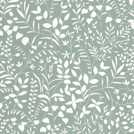 Casadeco Apró levélmintás kék vlies tapéta La Bastide Bleu 53 cm X 10 m