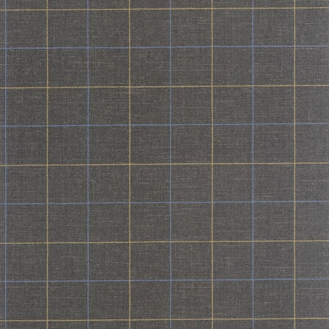 Casadeco Kockás fekete vlies tapéta Liam Noir Fusain 53 cm X 10 m