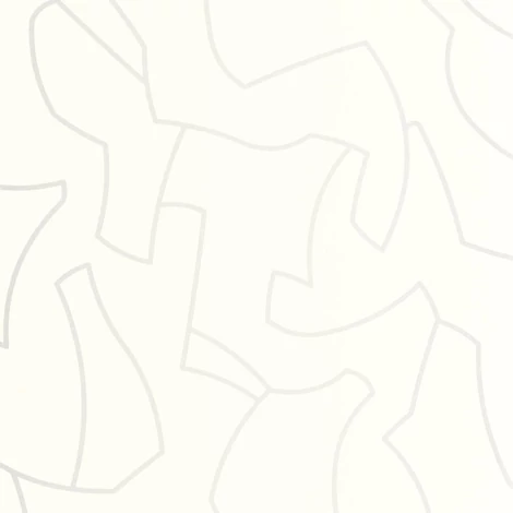 Casasdeco Vonal mintás absztrakt fehér vlies tapéta Maze Game Blanc 53 cm X 10 m