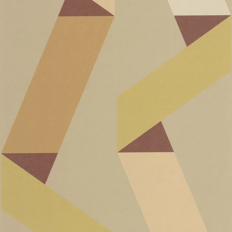 Casadeco Szalag mintás terrakotta vlies tapéta Ribbon Game Terracotta 53 cm X 10 m