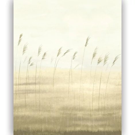 Casadeco Modern Nád mintás zöld vlies poszter tapéta Jonc Des Dunes Ble 200 cm X 2,5 m