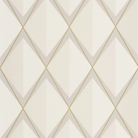 Casadeco Bézs vlies tapéta geometrikus mintával Chaplin Grege 53 cm X 10 m