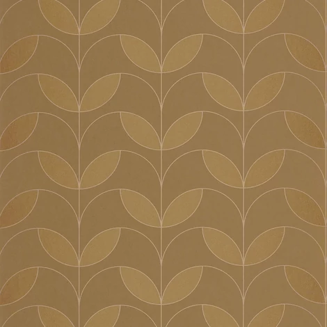 Casadeco Elegáns sárga vlies tapéta metál fénnyel Mistinguett Mordore 53 cm X 10 m