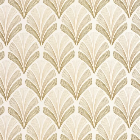 Casadeco Elegáns Art deco bézs vlies tapéta Folies St James Beige Lin 53 cm X 10 m