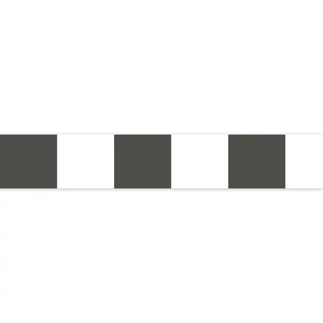 Casadeco Modern négyzetes fekete vlies bordűr La Rythmique Noir Fusain 5 cm X 6 m