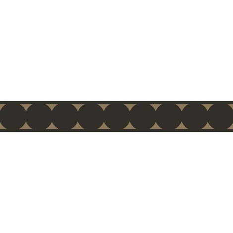 Casadeco Elegáns mintás fekete vlies bordűr La Coquette Noir Fusain 5 cm  X 6 m