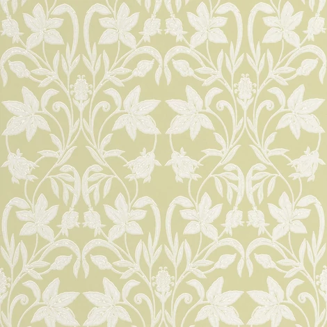 Casadeco virág mintás pisztácia színű vlies tapéta Primrose Pistache 53 cm X 10 m