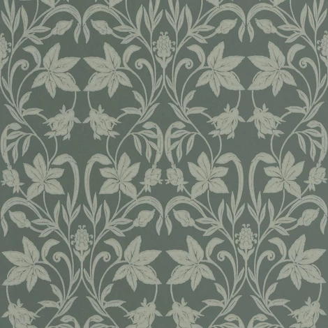 Casadeco virág mintás zöld vlies tapéta Primrose Vert Sauge 53 cm X 10 m