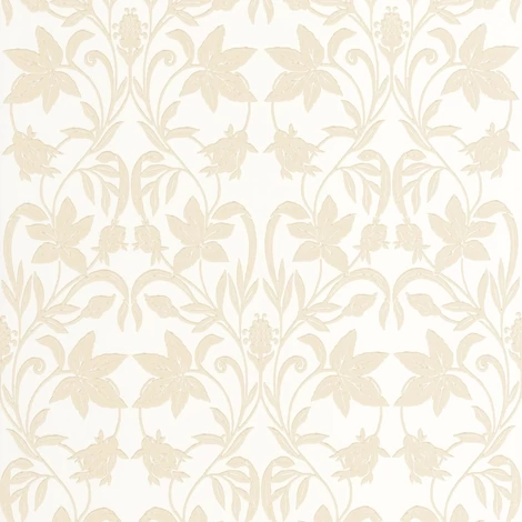 Casadeco virág mintás bézs vlies tapéta Primrose Naturel 53 cm X 10 m