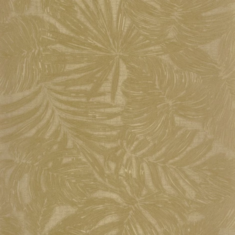 Casadeco Pálmalevél mintás arany színű vinyl tapéta Granada Gold 53 cm X 10 m