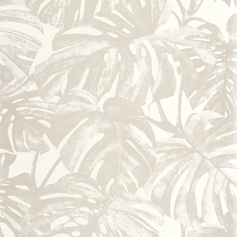 Casadeco bézs pálmaleveles vlies tapéta Mata Beige ficelle 53 cm X 10 m