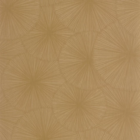 Casadeco barna napmintás vinyl tapéta Helios Camel 53 cm X 10 m