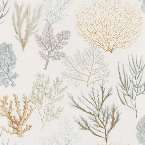 Casadeco Korall mintás sárga vinyl tapéta Corail Jaune 53 cm X 10 m