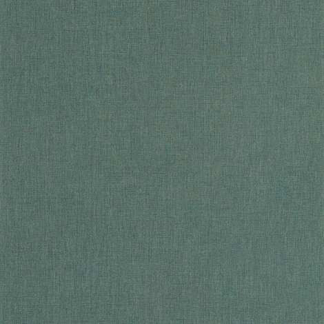 Casadeco Szövethatású pávakék vinyl tapéta Caractere Bleu Paon 53 cm X 10 m