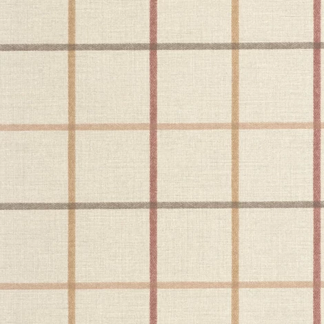 Casadeco Kockás retro piros-bézs vlies tapéta Smooth Grid Burgundy 53 cm X 10 m