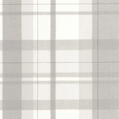 Casadeco Szövethatású kockás szürke vlies tapéta Tartan Touch Gris Duvet 53 cm X 10 m