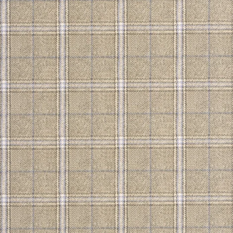 Casadeco Textil hatású kockás barna vlies tapéta Gentle Thread Noisette 53 cm X 10 m