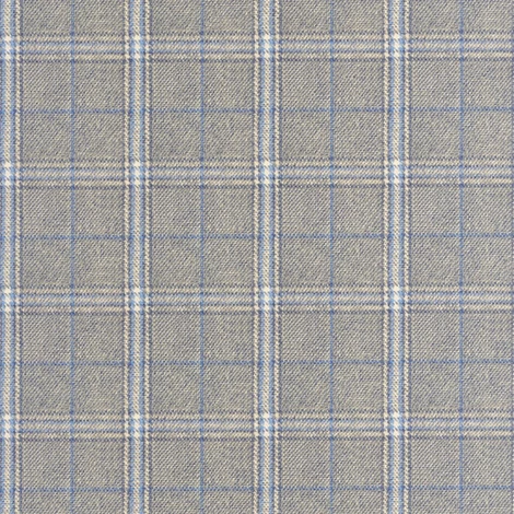 Casadeco Textil hatású kockás kék vlies tapéta Gentle Thread Bleu Denim 53 cm X 10 m