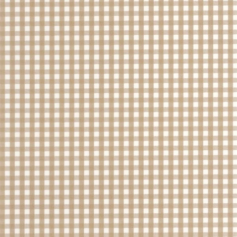 Casadeco Kockás barna vlies tapéta Gingham Charm Camel 53 cm X 10 m