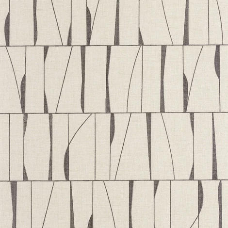 Casadeco Absztrakt mintás bézs-fekete vinyl tapéta Otavia Noir Fusain 53 cm X 10 m