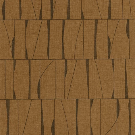 Casadeco Absztrakt mintás barna vinyl tapéta Otavia Beige Cognac 53 cm X 10 m