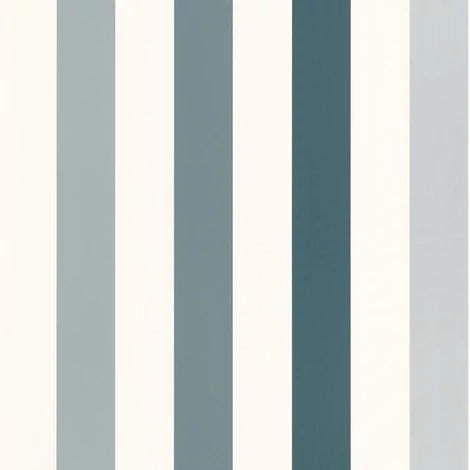 Caselio Csíkos kék vinyl tapéta Stay Positive Bleu Canard 53 cm X 10 m