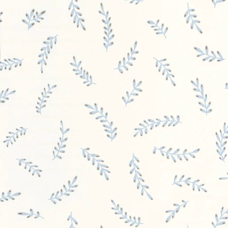 Caselio Kalász mintás kék-fehér vlies tapéta Iris Bleu Fumee 53 cm X 10 m