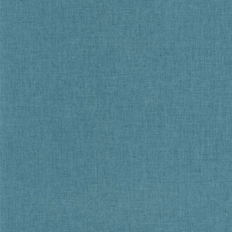 Caselio Lenvászon hatású kék vinyl tapéta Uni Mat Bleu Ocean 53 cm X 10 m