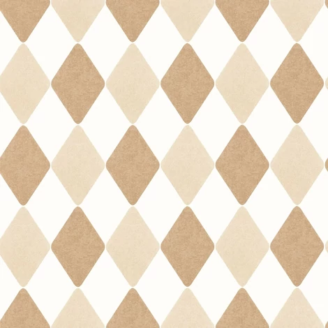 Caselio Geometriai mintás barna vlies tapéta Danser Camel 53 cm X 10 m