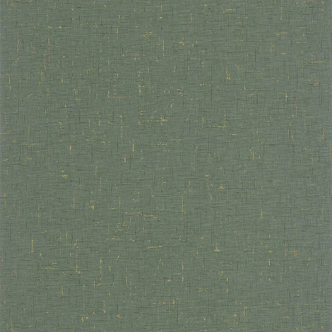 Caselio Szövet hatású zöld vinyl tapéta metál fénnyel Gaze Metal Vert Eucalyptus Dore 53 cm X 10 m