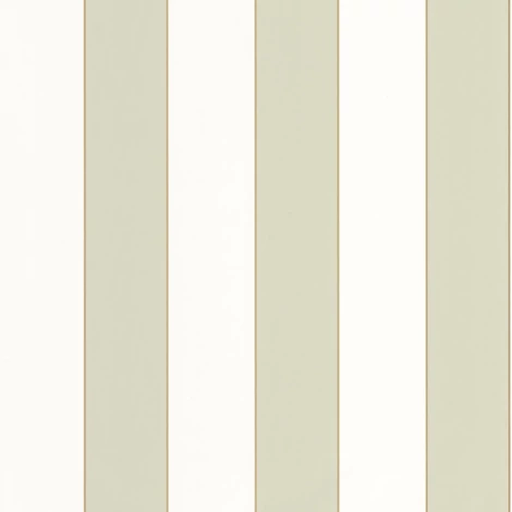 Caselio Elegáns csíkos zöld vinyl tapéta arany széllel Moonlight Golden Lines Vert Amande Dore 53 cm X 10 m