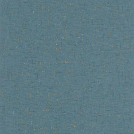 Caselio Szövet hatású kék vinyl tapéta metál fénnyel Gaze Metal Bleu Canard Or 53 cm X 10 m