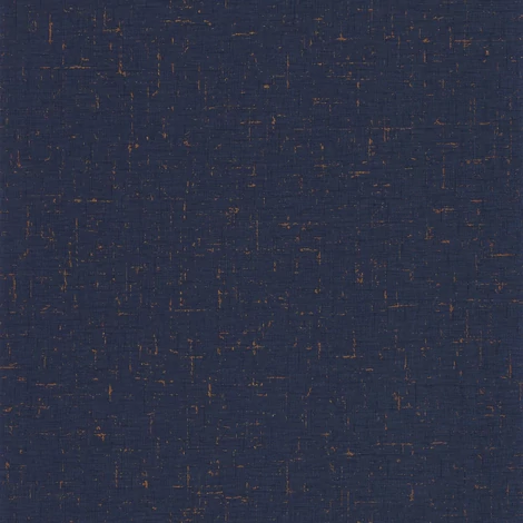 Caselio Szövet hatású sötétkék vinyl tapéta metál fénnyel Gaze Metal Bleu Nuit Cuivre 53 cm X 10 m