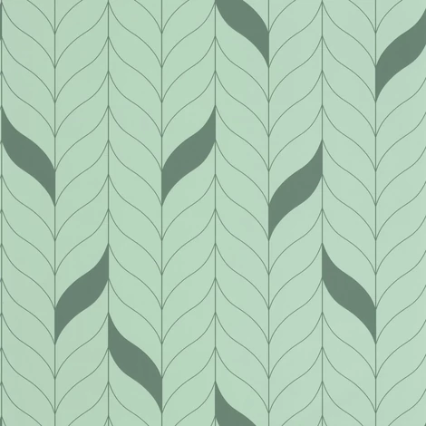 Caselio hullám mintás modern szürkés zöld vinyl tapéta Manille Vert de Gris 53 cm X 10 m