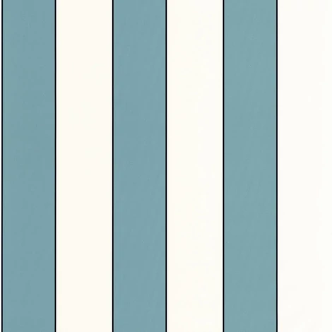 Caselio Elegáns csíkos türkiz vinyl tapéta fekete széllel Moonlight Golden Lines Turquoise 53 cm X 10 m