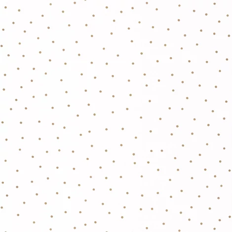 Caselio Pöttyös fehér-arany vlies tapéta Danse Blanc Dore 53 cm X 10 m