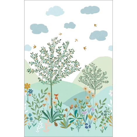 Caselio Mező virágai mintás vlies poszter tapéta Heidi Vert 250 cm X 3,1 m